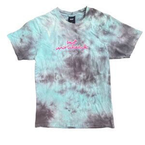 Huf Chemistry Wash Men's Teal Blue Tillys‎ Tshirt Small